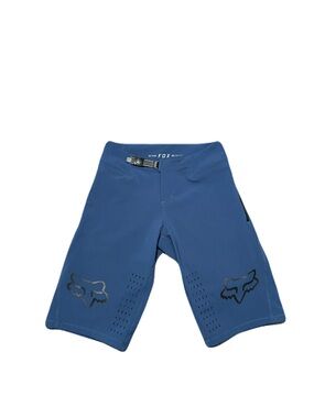 Fox Racing Defend Shorts Mens 30 Blue Mountain Bike MTB Ratchet Waist Logo